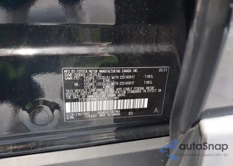2021 Toyota Rav4 Xle from USA, damaged, VIN 2T3P1RFV6MC214724